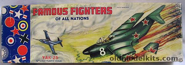 Aurora 1/48 Yak-25 Brooklyn - Famous Fighters of All Nations, 66-69 plastic model kit